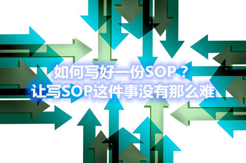 如何寫好一份SOP？讓寫SOP這件事沒有那么難(圖1)