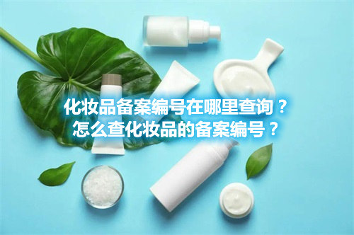 化妝品備案編號(hào)在哪里查詢(xún)？怎么查化妝品的備案編號(hào)？(圖1)