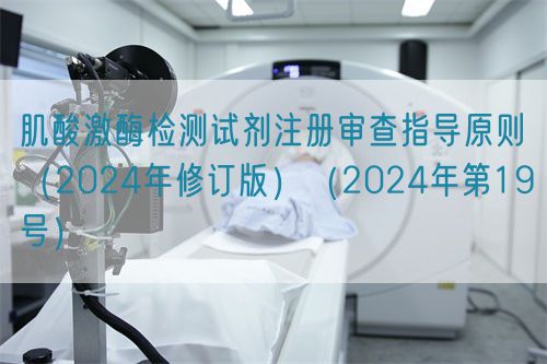 肌酸激酶檢測(cè)試劑注冊(cè)審查指導(dǎo)原則（2024年修訂版）（2024年第19號(hào)）(圖1)