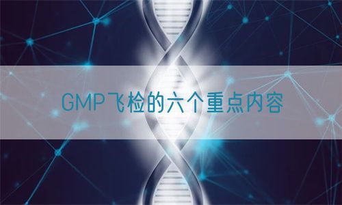 GMP飛檢的六個(gè)重點(diǎn)內(nèi)容(圖1)